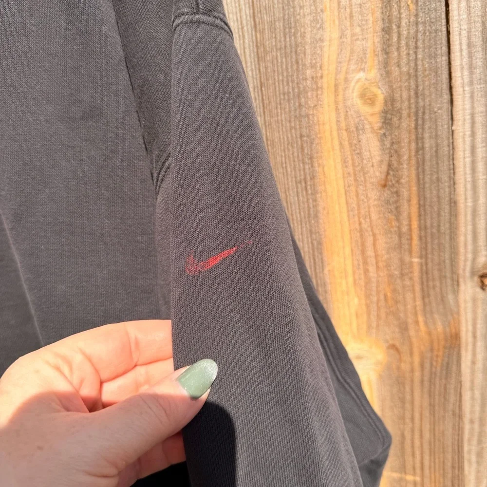 Vintage Nike Men's Charcoal Crewneck Sweatshirt Size 2X